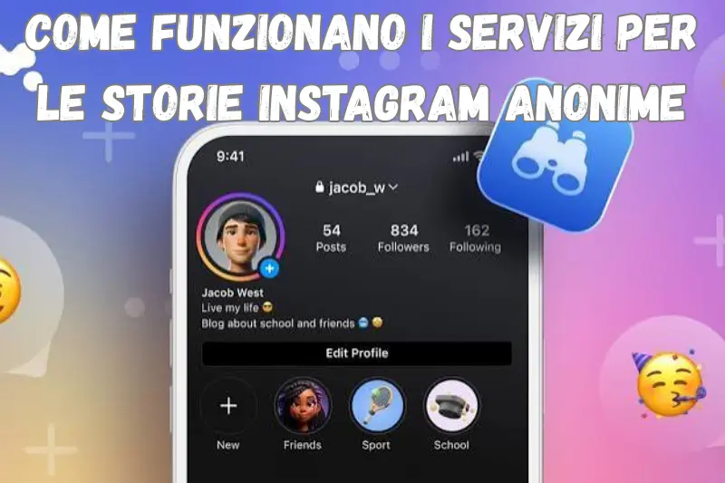 storie instagram anonime